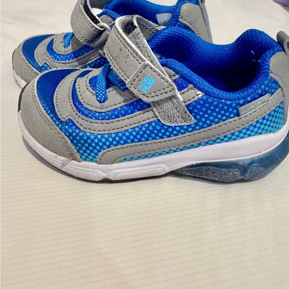 Stride Rite Blue and Gray Kids Sneakers